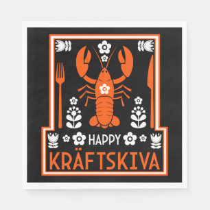 Kräftskiva - Swedish Crayfish Party Napkins