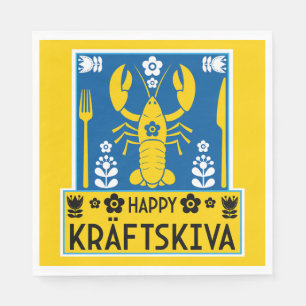 Kräftskiva - Swedish Crayfish Party Napkins
