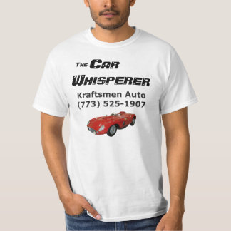 Kraftsmen Car Whisperer Basic T-Shirt (w/red car)