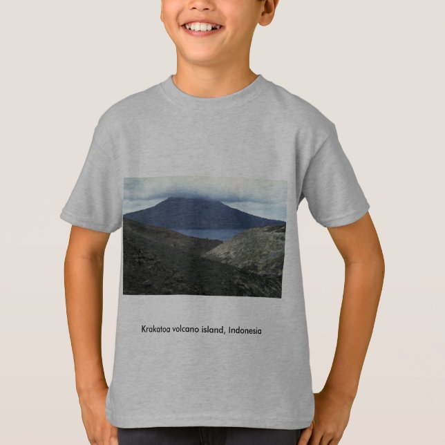 Krakatoa volcano island, Indonesia T-Shirt (Front)