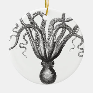 Krake / The Kraken Ceramic Ornament