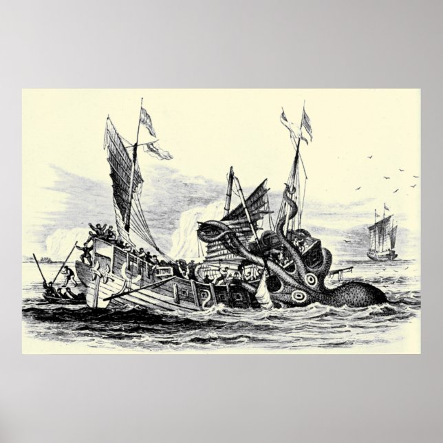 Kraken Attack! Print (Front)