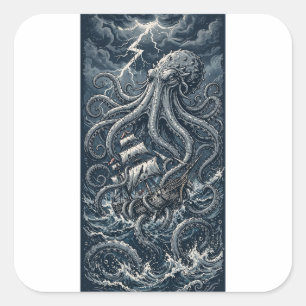 Kraken Attack Sticker