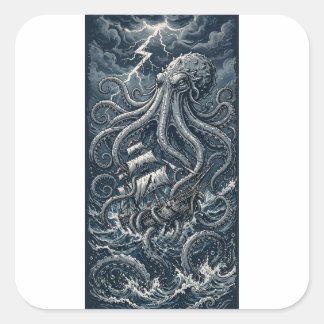 Kraken Attack Sticker
