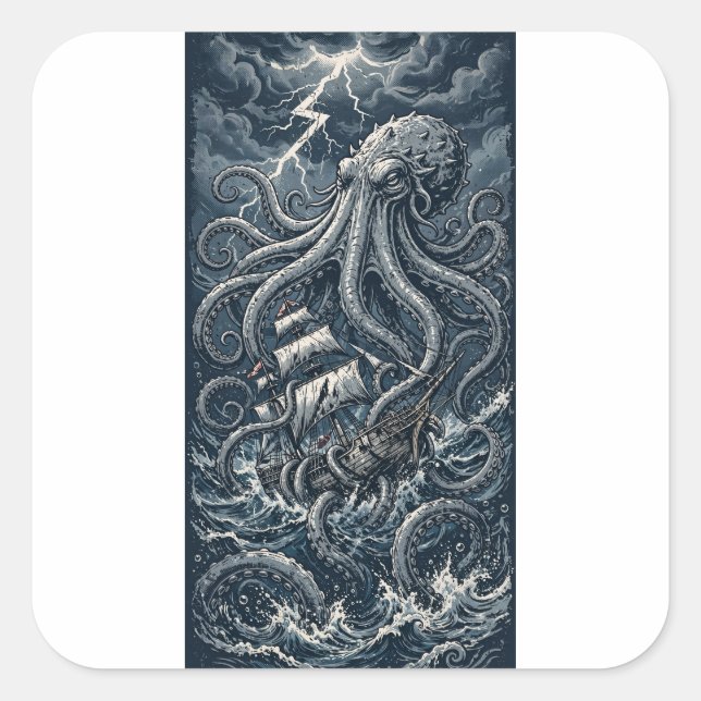 Kraken Attack Sticker (Front)