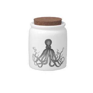 Kraken - Black Giant Octopus / Cthulu Candy Jar