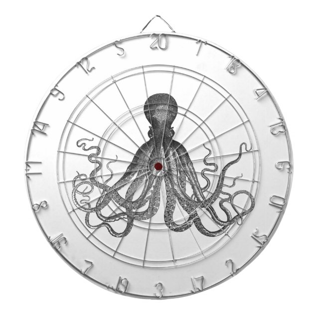 Kraken - Black Giant Octopus / Cthulu Dart Board (Front)