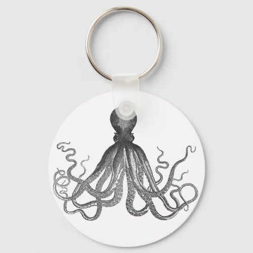 Kraken _ Black Giant Octopus  Cthulu Keychain