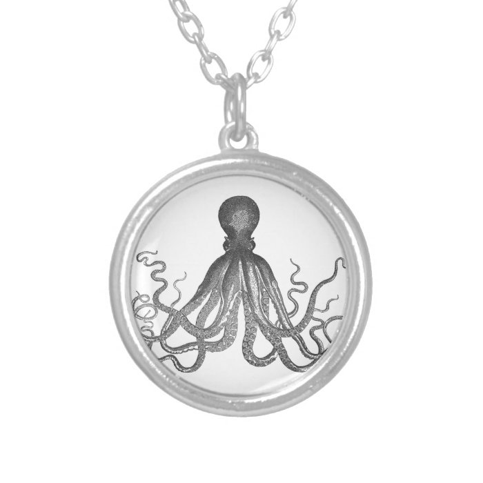 Kraken   Black Giant Octopus / Cthulu Pendant