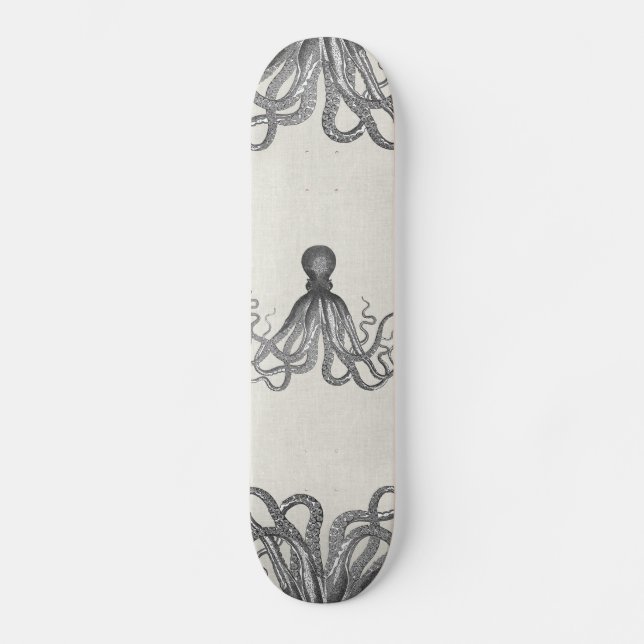 Kraken - Black Giant Octopus / Cthulu Skateboard (Front)