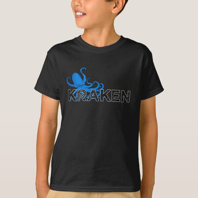Kraken – Blue T-Shirt (Front)