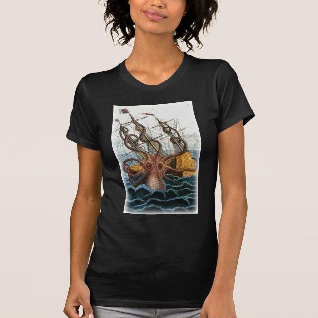 Kraken by Pierre Denys de Montfort, 1801 T-Shirt (Front)