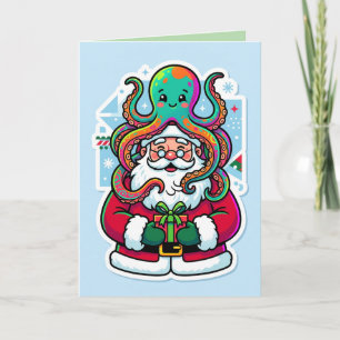 Kraken Christmas 🎄🐙” “Wrapped Up for the Holiday Card