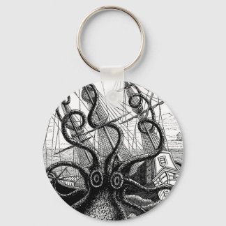 Kraken Eatting a Sailing Ship Keychain