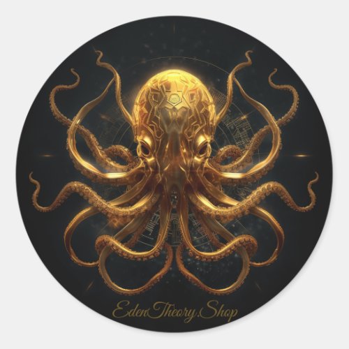 Kraken Logo Classic Round Sticker