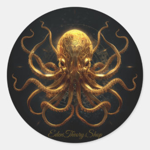 Kraken Logo Classic Round Sticker
