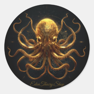 Kraken Logo Classic Round Sticker