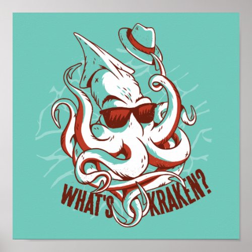 Kraken Monster Funny   Poster