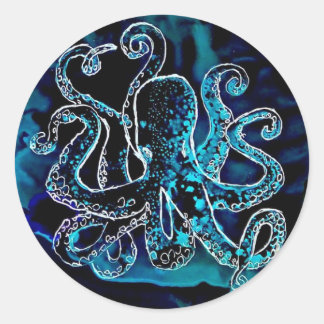 Kraken Octopus Under the Sea Classic Round Sticker