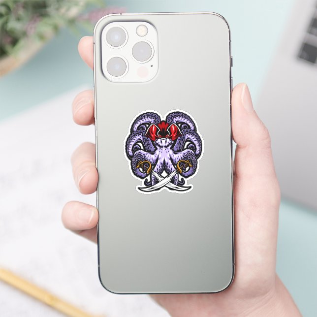 Kraken Pirate Sticker (Phone)