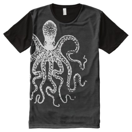 Kraken, Squid, Octopus, Cephalopod, Hydra All-Over-Print Shirt