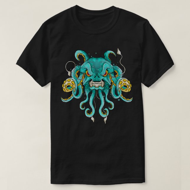 Kraken Underwater Monster Octopus Sea T-Shirt (Design Front)