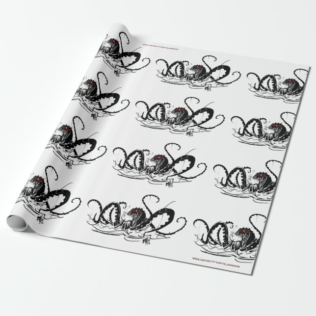 Kraken Wrapping Paper (Unrolled)