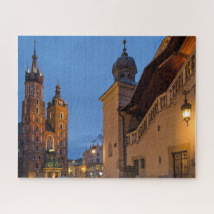 Krakow Architecture at night Jigsaw Puzzle