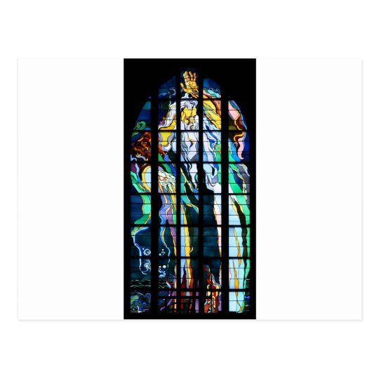 Krakow Church of St. Francis Stained Glass Postcard