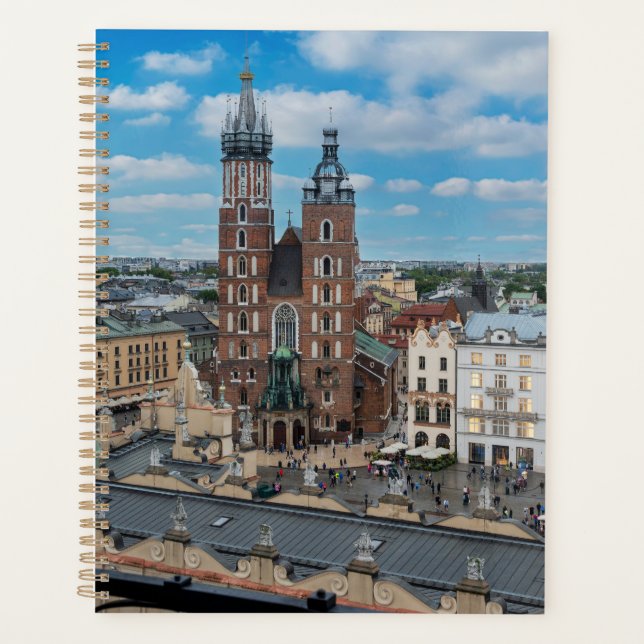 Krakow city center from above in Poland Planner (Front)