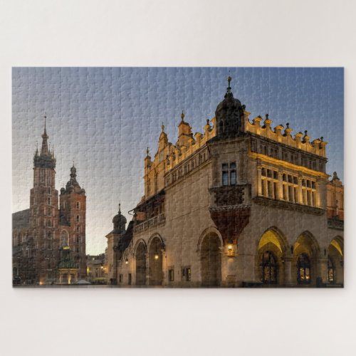 Krakow Cloth Hall and Basilica Jigsaw Puzzle