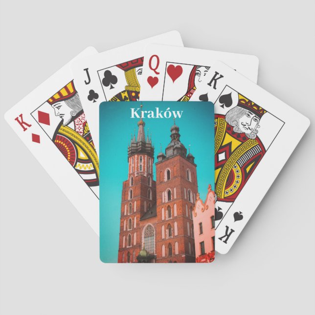 Krakow Europe Poland Polska Old Town Poker Cards (Back)