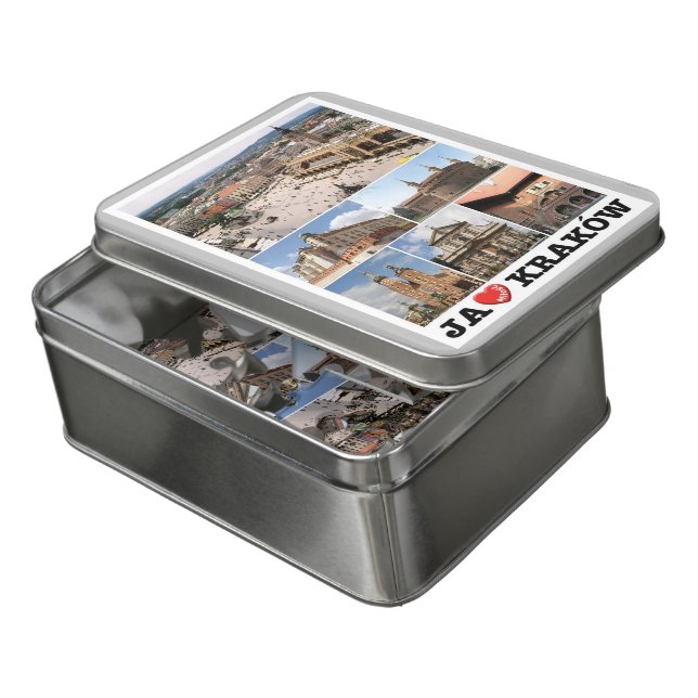 Kraków - I Love - Poland - Jigsaw Puzzle (Lid Open)