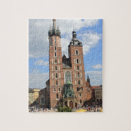 Krakow Mariacki Church St Marys church gifts Jigsaw Puzzle
