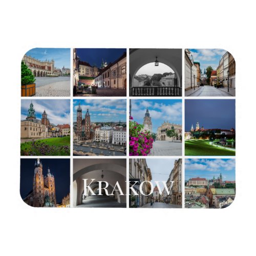 Krakow old town landscapes Poland Magnet