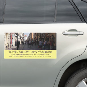 Kraków Old Town, Poland, Travel Agent Car Magnet