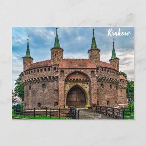 Krakow Poland Barbican Fort Postcard