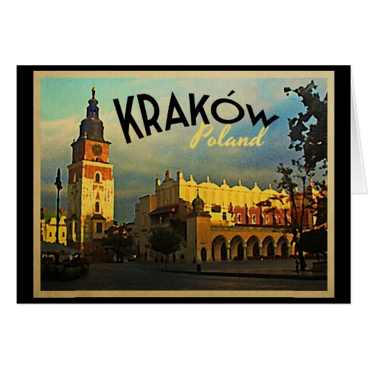 Krakow Poland Cards (Front Horizontal)