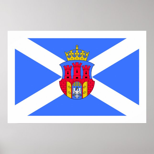 Krakow, Poland flag Poster (Front)