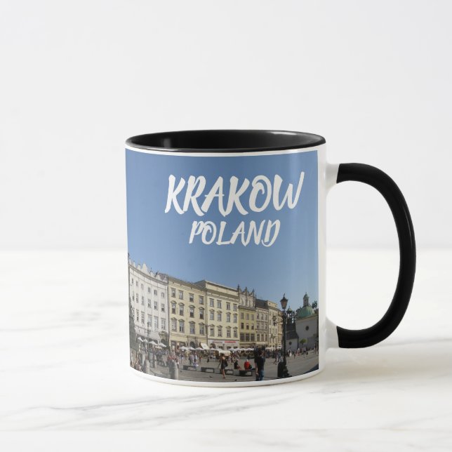 Krakow Poland Panoramic Mug (Right)