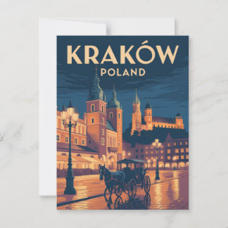 Krakow Poland Postcard
