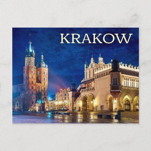 Krakow Poland Postcard