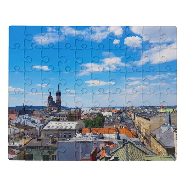 Krakow, Poland, Roofs of houses Jigsaw Puzzle (Puzzle Horizontal)