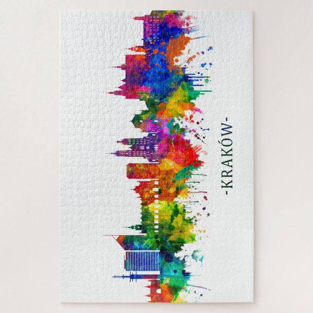 Krakow Poland Skyline Jigsaw Puzzle (Vertical)
