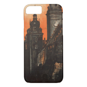Krakow Poland - Vintage Polish Travel Poster iPhone 8/7 Case