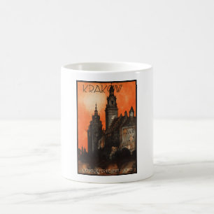 Krakow Poland - Vintage Polish Travel Poster Coffee Mug
