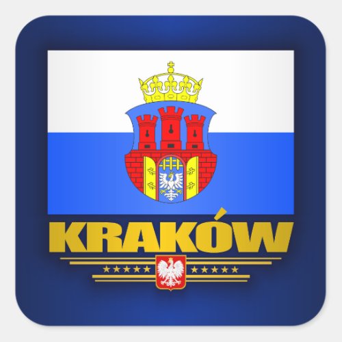 Krakow Square Sticker