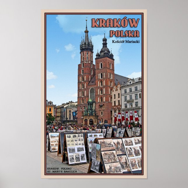 Krakow - St Marys Basilica Poster (Front)
