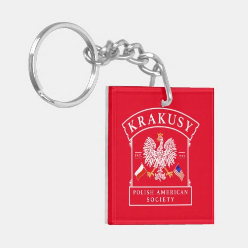 Krakusy Polish American Society Keychain