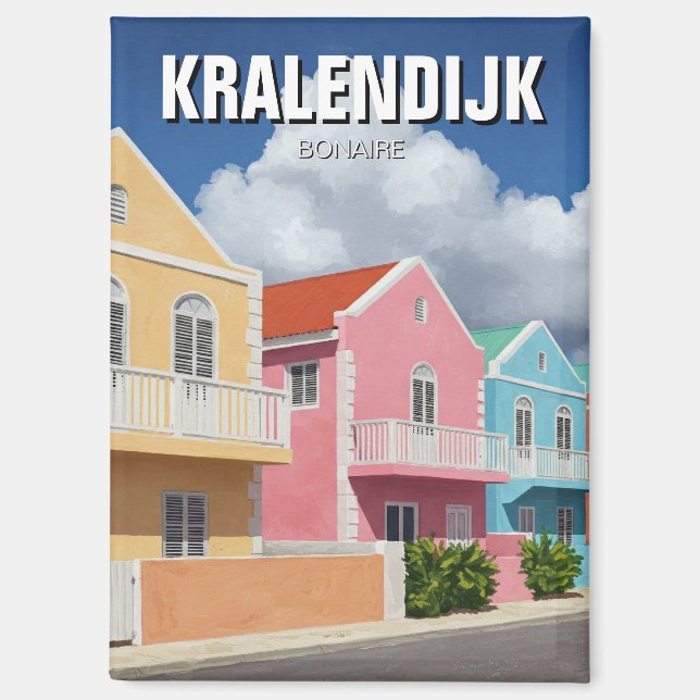 Kralendijk Bonaire Dutch Caribbean Magnet (Front)